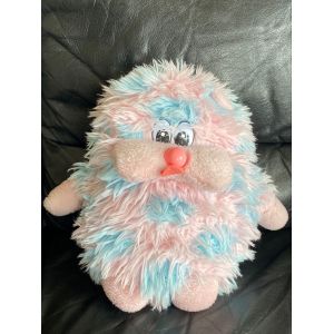 Grande Peluche Fluppy Popples Bleu Et Rose Vintage Toyland 30cm - Occasion