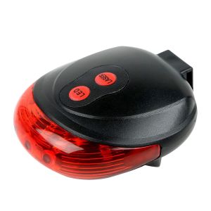 Feu Arrière Du Vélo 2 Laser Et 5 Led 7 Modes Avertissement De Sécurité De Vélo De Montagne Lampe Clignotante Lumière D'alarme - Occasion