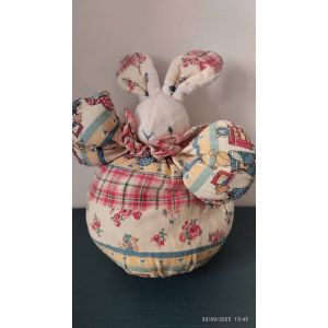 Doudou lapin boule Moulin Roty - Occasion
