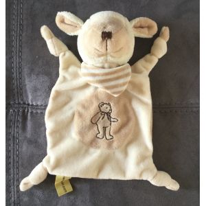 Doudou Mouton Motif Ours Beige Foulard Prevoir.Com Les Petites Marie - Occasion