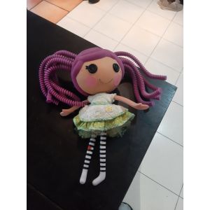 Poup&eacute;e japonaise, Lalaloopsy, cheveux rigolos violet, grand mod&egrave;le 30 cm - Occasion