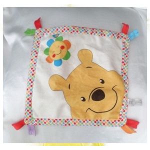 Doudou Peluche Plat Winnie Blanc Rouge Pois Fleur Soleil Oiseau Nicotoy Disney - Occasion
