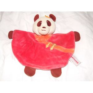 Ours Panda Orchestra Doudou Plat Rouge - Occasion