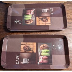 Plateau De Service M&eacute;lamin&eacute; "Caf&eacute;" - Occasion