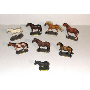 figurine cheval en resine lot 8 chevaux statuettes - Occasion