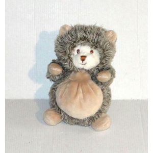 Doudou Ours Bukowski Deguisé Herisson - Peluche Ours Gris Marron 15 Cm - Occasion