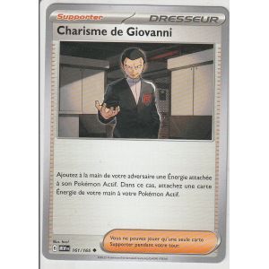 Carte Pokémon - Charisme De Giovanni - 161/165 - Ev3,5 - 151 - Occasion