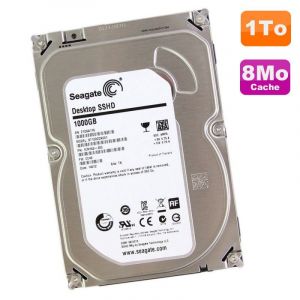Disque Dur 1To SATA 3.5" Seagate Desktop SSHD ST1000DX001 1CM162-542 7200RPM 64M - Occasion