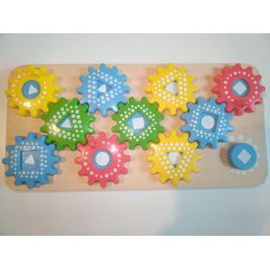 Jeux De Soci&eacute;t&eacute; En Bois, Jeu D'engrenage De 2 &Agrave; 5 Ans Playlive Junior - Occasion