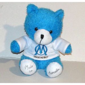 doudou ours marseille officiel azurex france de l'om peluche mascotte football olympique de marseille - Occasion