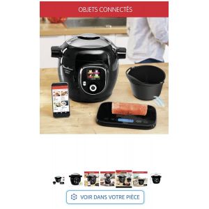 Cookeo Moulinex Cookeo + - Connect Grameez - (avec balance) -- occasion Tr&egrave;s peu servi. Et en bonus divers accessoires - Occasion
