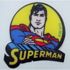Superman Comics Ecusson Patch Parches Patches Thermocollant Ovale Ref 2022rond - Occasion