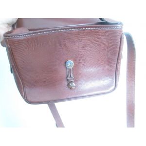 Sac &Agrave; Main Didier Lamarthe Marron &Agrave; Bandouliere - Occasion