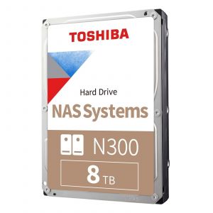Toshiba N300 NAS - Disque dur - 8 To - interne - 3.5" - SATA 6Gb/s - 7200 tours/min - m&eacute;moire tampon : 256 Mo - Occasion