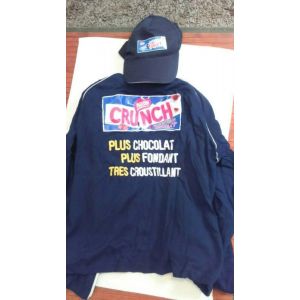 Ensemble Veste De Jogging & Casquette Assortie Chocolat Crunch Nestle Taille M/L - Occasion