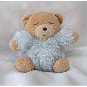 Doudou Kaloo Mini Ours Dormeur Boule Bleu Fourrure 12 Cm - Occasion