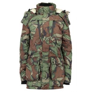 Superdry - Parka Manteau Doudoune Hiver &Agrave; Capuche Fausse Fourrure Camo Army Vert Kaki Beige Marron Noir Taille L 100% Neuve - Occasion