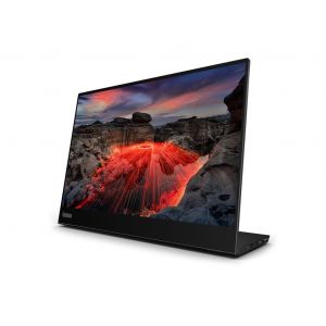 Lenovo ThinkVision M14t Gen 2 - Écran LED - 14" - portable - écran tactile - 2240 x 1400 @ 60 Hz - IPS - 300 cd/m² - 1500:1 - 6 ms - 2xUSB-C - noir corbeau - Occasion