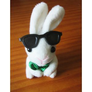 Petite Peluche Lapin &Agrave; Lunettes Cassegrain 12 Cm - Occasion