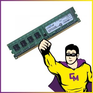 2Go RAM DDR3 Crucial CT25664BA1067 PC3‑8500 1066 Mhz 1.5v M&eacute;moire PC - Occasion