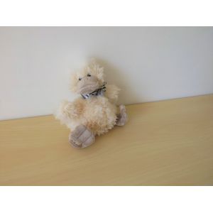 Doudou Peluche Canard Poussin Blanc Gris Bukowski - Occasion