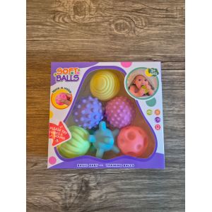 6 Balles sensorielles bébé ¿ Silicone doux ¿ Montessori ¿ Multicolores - Occasion