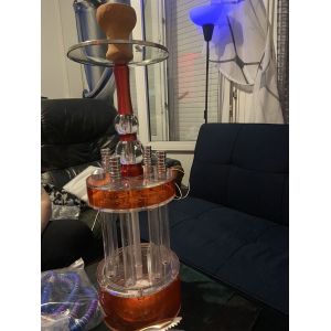 Chicha rouge 4tuyaux &agrave; led - Occasion