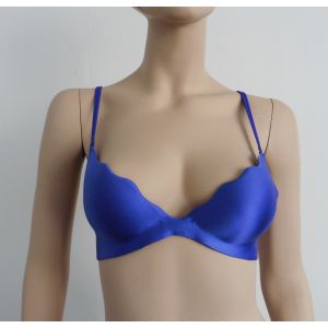 Soutien-Gorge Bleu Satin. Push Up. Armature. La Senza. 80a - Occasion