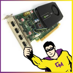 Carte Graphique Nvidia Quadro NVS510 2Go PCI-e Mini Display-Port Low-Profile - Occasion