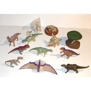 figurine dinosaure disney aladar et ses amis - lot 14 personnages differents mcd&#39;s - Occasion