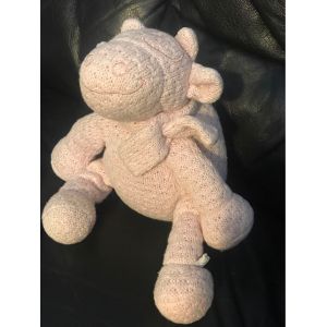 Doudou Vache Noukiies Rose À Paillette , Écharpe ,20cm - Occasion