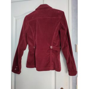 Veste Femme Velours Côtelé Bordeaux - Occasion