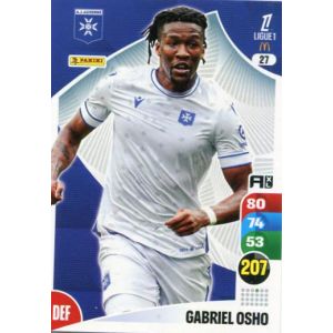N&deg;27 Osho Gabriel Aj Auxerre Carte Jeu Adrenalyn Xl Ligue 1 2025-2026 - Occasion