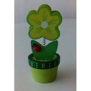 Porte Photo M&eacute;mo &Agrave; Pince. Taille Crayon. Pot De Fleur Et Coccinelle. - Occasion