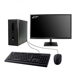 PC Tour HP 800 G1 Gaming Ecran 27" RTX 3050 i5-4570 RAM 16Go 1To SSD W11 Wifi - Occasion