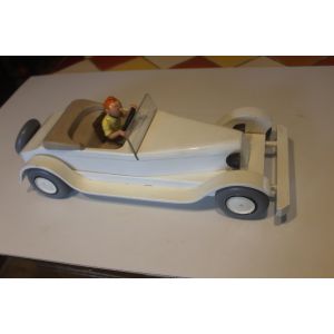Tintin Aroutcheff 41cm Herg&eacute; Mercedes 1986 "Dans Son Jus" Tintin Aroutcheff En Bois - Occasion