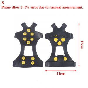 1 Paire Anti-D&eacute;rapant Neige Pointes Poign&eacute;es Crampons Sur Les Chaussures Couvre 10 Goujons Antid&eacute;rapant Pince &Agrave; Glace Spike Hiver Escalade Chaussures Couvre - Occasion