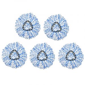 Lot de 5 pièces pour Vileda o-cedar, serpillière triangulaire pivotante, tête de balai en microfibre, accessoires de nettoyage, remplacement, chiffon - Occasion