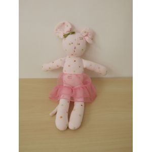 Doudou Souris Rose Tut Coeur Petit Bateau - Occasion