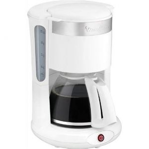 Cafeti&egrave;re filtre blanche simple 10 &agrave; 12 tasses de base avec bol en verre transparent basique - Occasion