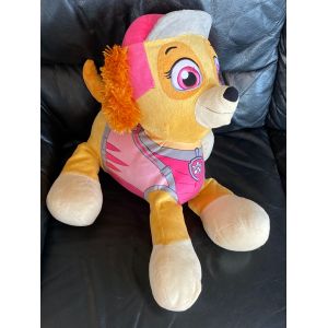 Peluche chienne stella couche 55 cm - pat' patrouille dino rescue - peluche licence paw patrol - Occasion