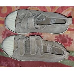 Basket Toile Marron À Scrach New Lander Taille 29 - Occasion