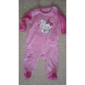 Pyjama En Velours Fille &#34charmmy Kitty&#34 Taille 6 Mois Idée Cadeau - Occasion