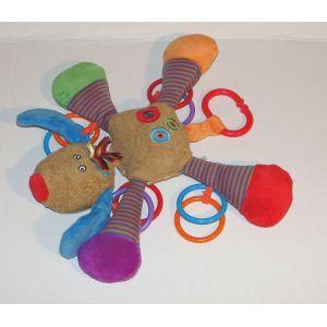 Doudou Chien Jellycat - Peluche Chien D'activit&eacute;s Anneaux Jellykitten - Occasion