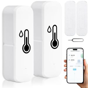 ChenQuanSarl-Hygromètre Wifi - Capteur De Température Wifi - Thermomètre Hygromètre Sans Fil - Capteur D'Humidité - Capteur De Température Avec Enregistrement Des Données Et Alarme De Notification - - Occasion