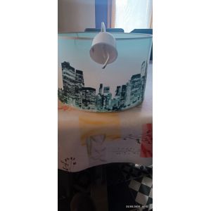Abat jour bleu new york - Occasion