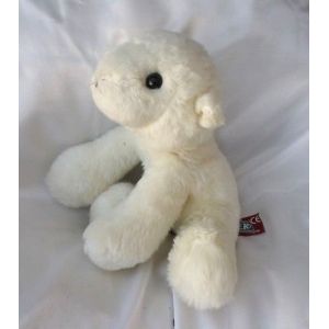 Peluche Doudou Agneau Blanc Peeko par Comi - Occasion