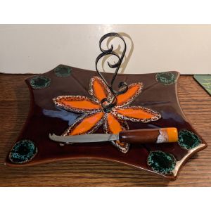 Plateau &Agrave; Fromages Vallauris + Couteau - Occasion