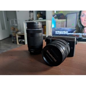Pack Panasonic Lumix GX9 hybride 20 mpix + 2 Objectifs Olympus - Occasion