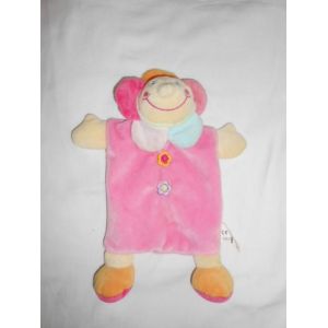 Doudou Plat Fleur Nicotoy Fille Lutin Rose Petales Bleu Jaune Orange Bruissement Doudou Bruyant Rectangle Simba Toys - Occasion